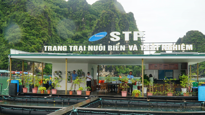 Ảnh tham khảo: nhà điều hành nổi và lồng lưới nuôi biển tại Vân Đồn, Quảng Ninh